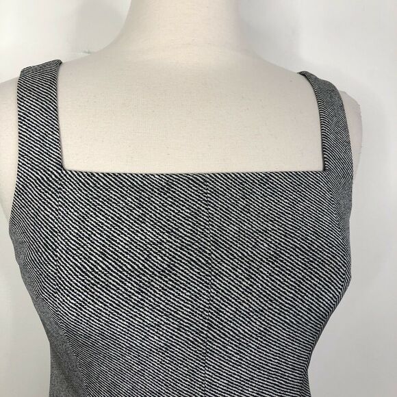 Vtg Rickie Freeman Teri Jon 100% Silk Sleeveless Monochrome Sheath Dress Small? - Picture 5 of 6